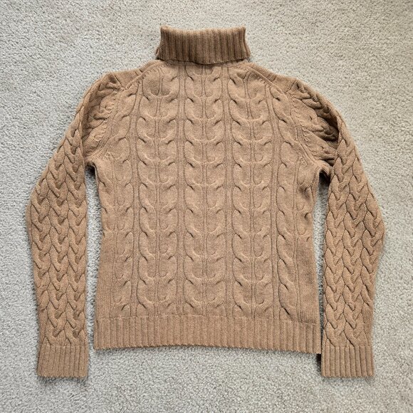 NWOT Brooks Brothers Wool Cashmere Cable Knit Turtleneck Sweater - Picture 11 of 11